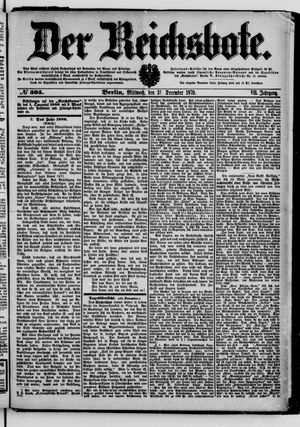 Der Reichsbote vom 31.12.1879