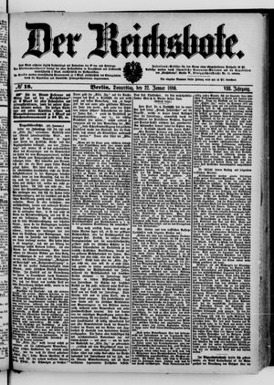 Der Reichsbote vom 22.01.1880