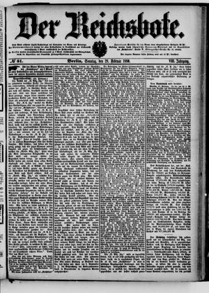 Der Reichsbote on Feb 29, 1880