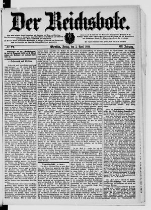 Der Reichsbote on Apr 2, 1880