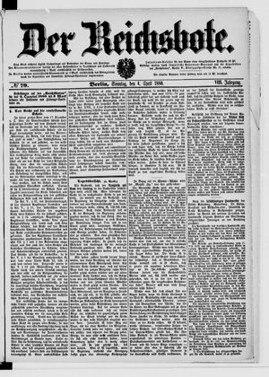 Der Reichsbote on Apr 4, 1880