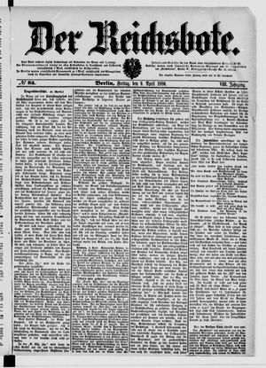 Der Reichsbote on Apr 9, 1880