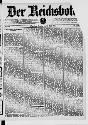 Der Reichsbote on Apr 11, 1880