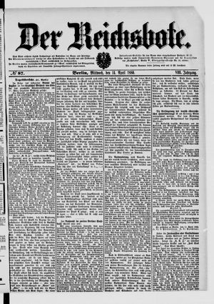 Der Reichsbote vom 14.04.1880
