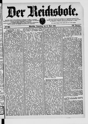 Der Reichsbote vom 15.04.1880