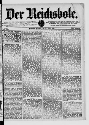Der Reichsbote vom 21.04.1880