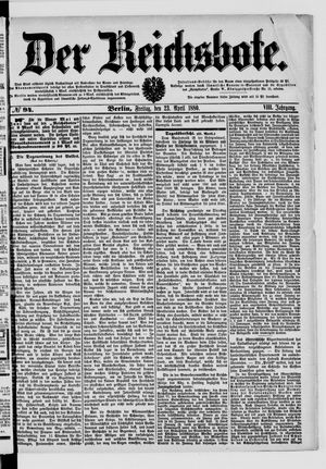 Der Reichsbote vom 23.04.1880