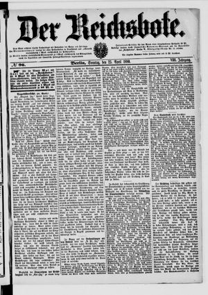 Der Reichsbote on Apr 25, 1880