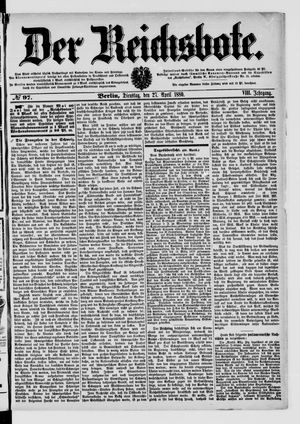 Der Reichsbote vom 27.04.1880