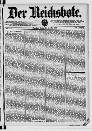 Der Reichsbote vom 14.05.1880