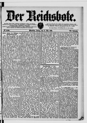 Der Reichsbote vom 21.05.1880