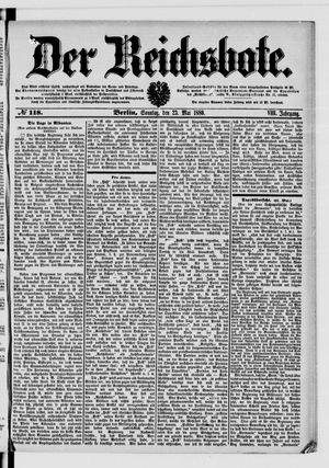 Der Reichsbote vom 23.05.1880