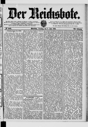 Der Reichsbote vom 08.06.1880