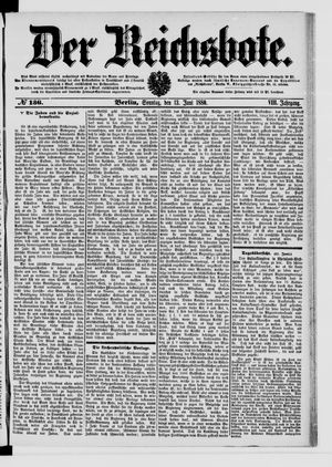 Der Reichsbote vom 13.06.1880