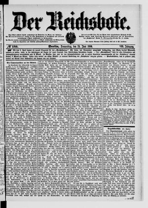 Der Reichsbote vom 24.06.1880