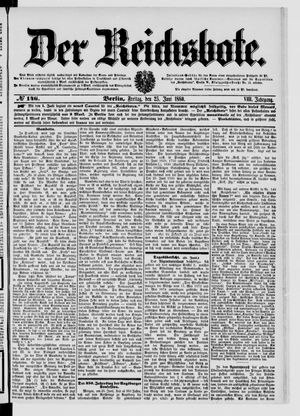 Der Reichsbote vom 25.06.1880