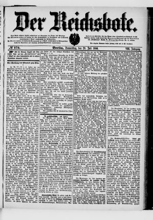 Der Reichsbote vom 29.07.1880