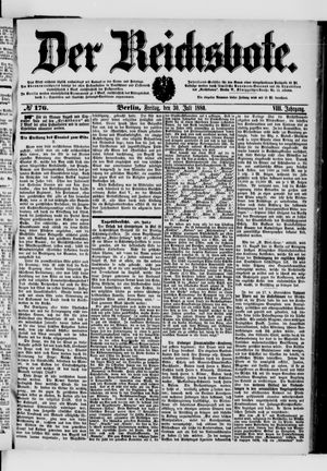 Der Reichsbote vom 30.07.1880