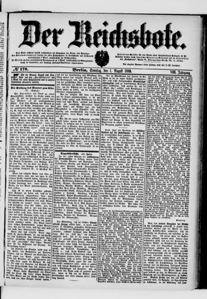 Der Reichsbote on Aug 1, 1880