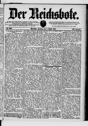 Der Reichsbote vom 08.08.1880