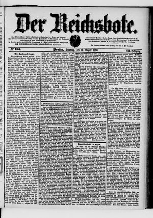 Der Reichsbote on Aug 10, 1880