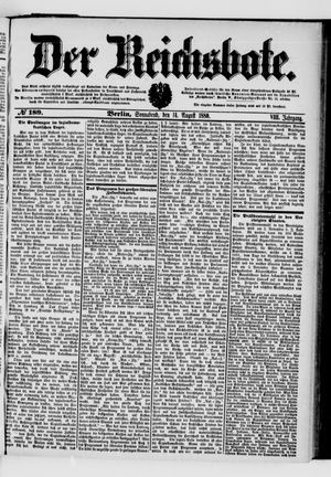 Der Reichsbote on Aug 14, 1880