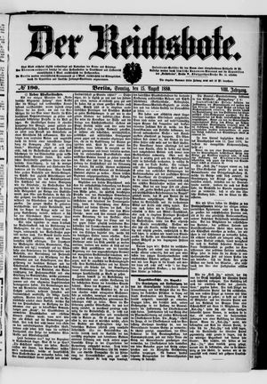 Der Reichsbote vom 15.08.1880