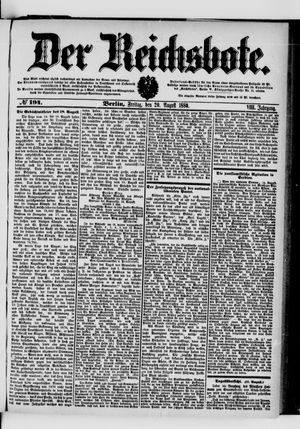 Der Reichsbote vom 20.08.1880