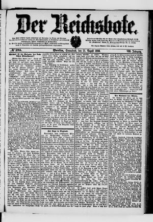 Der Reichsbote vom 21.08.1880