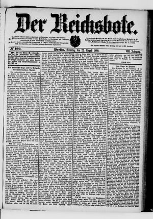 Der Reichsbote vom 22.08.1880