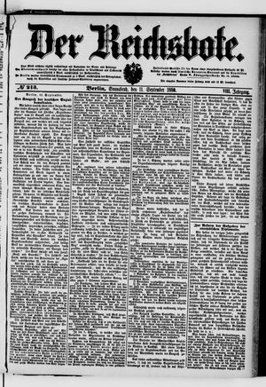 Der Reichsbote vom 11.09.1880
