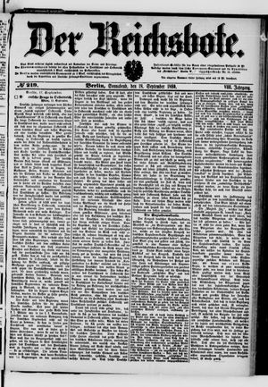 Der Reichsbote vom 18.09.1880