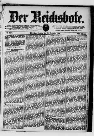 Der Reichsbote vom 28.09.1880