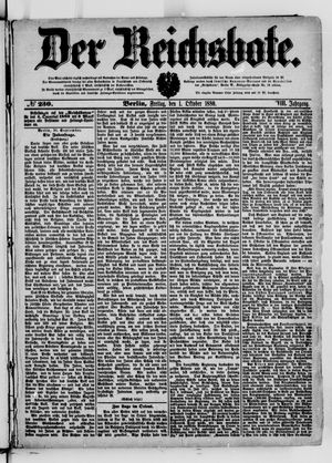 Der Reichsbote vom 01.10.1880