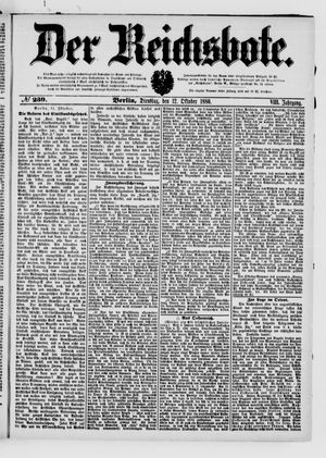 Der Reichsbote on Oct 12, 1880