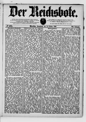 Der Reichsbote vom 16.10.1880
