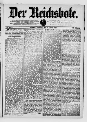 Der Reichsbote vom 21.10.1880