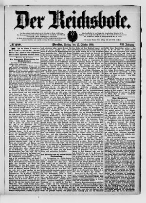 Der Reichsbote on Oct 22, 1880