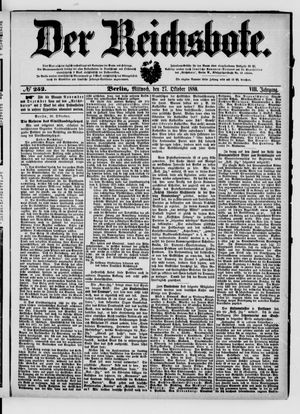 Der Reichsbote vom 27.10.1880