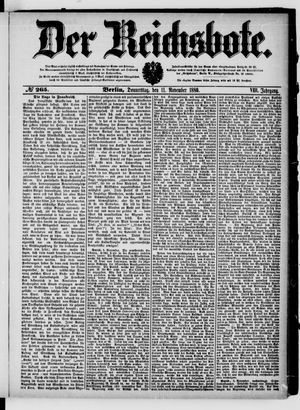 Der Reichsbote vom 11.11.1880