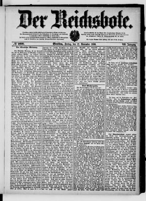Der Reichsbote vom 12.11.1880