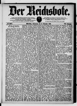 Der Reichsbote vom 13.11.1880