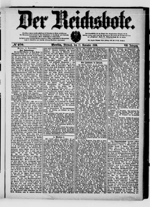 Der Reichsbote vom 17.11.1880