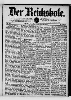 Der Reichsbote vom 20.11.1880