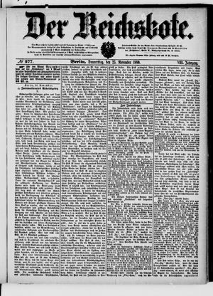 Der Reichsbote vom 25.11.1880