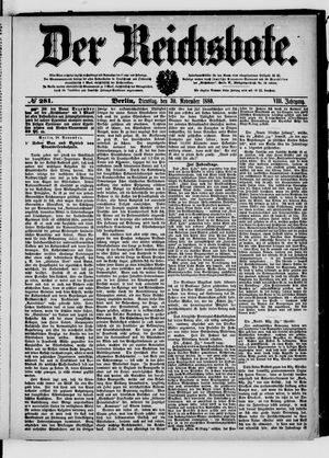 Der Reichsbote vom 30.11.1880
