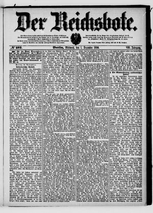 Der Reichsbote vom 01.12.1880
