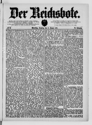 Der Reichsbote vom 11.01.1881