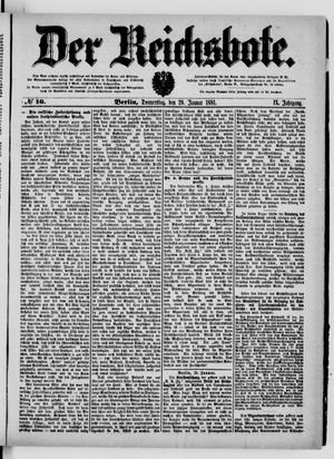 Der Reichsbote on Jan 20, 1881