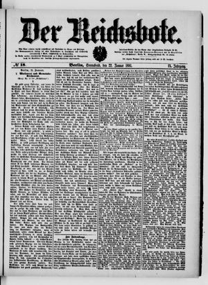 Der Reichsbote on Jan 22, 1881